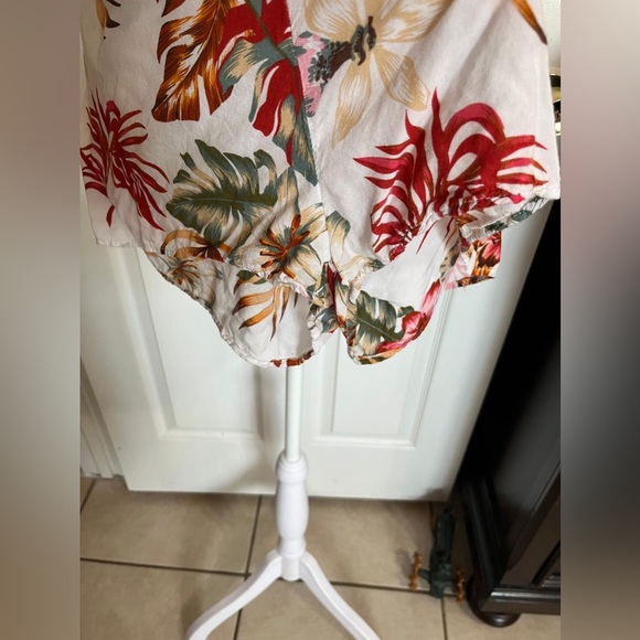 💙SHEIN Women Floral Print Cami Romper white green red and Pink - Picture 4 of 12